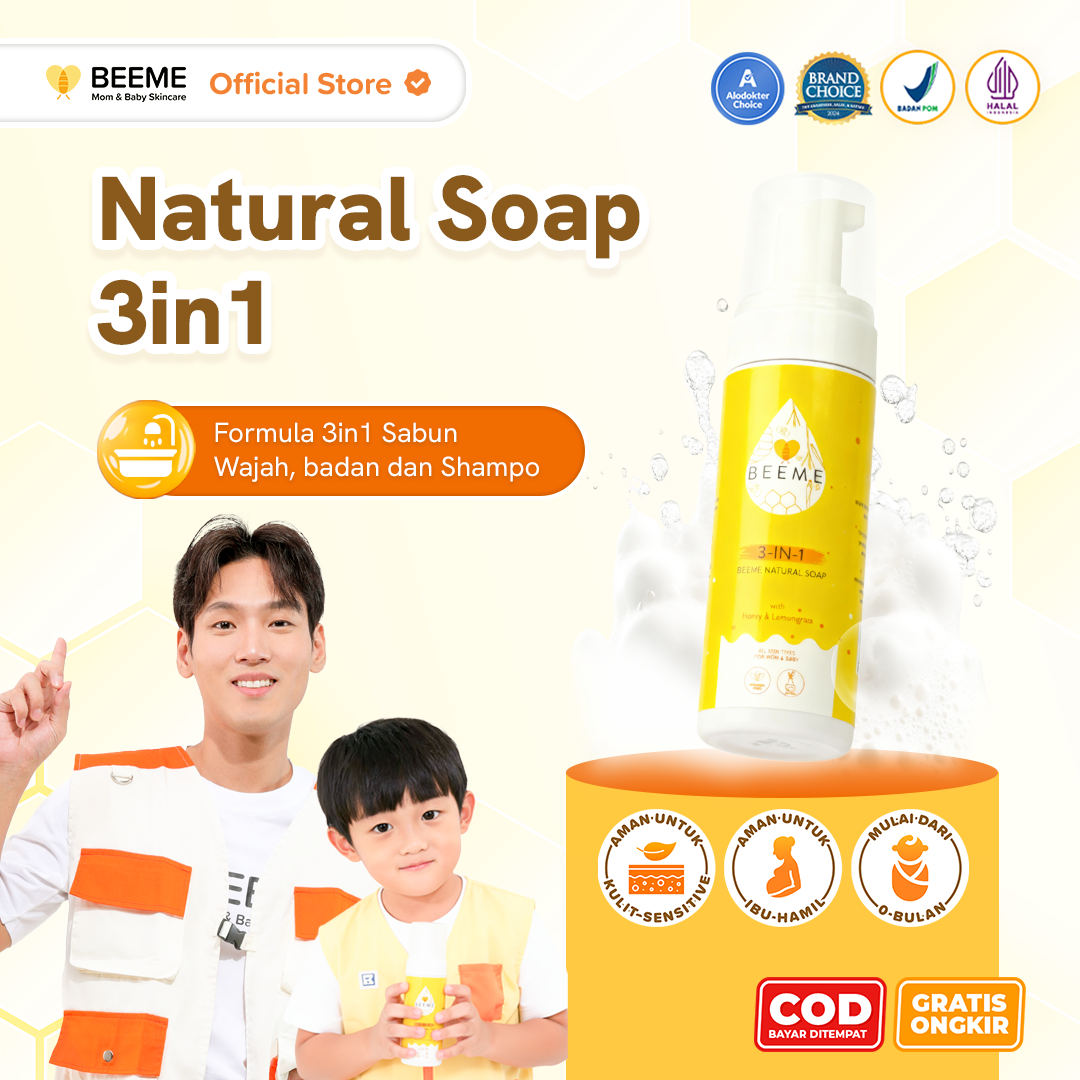 Beeme Natural Soap 3 in 1 100ml