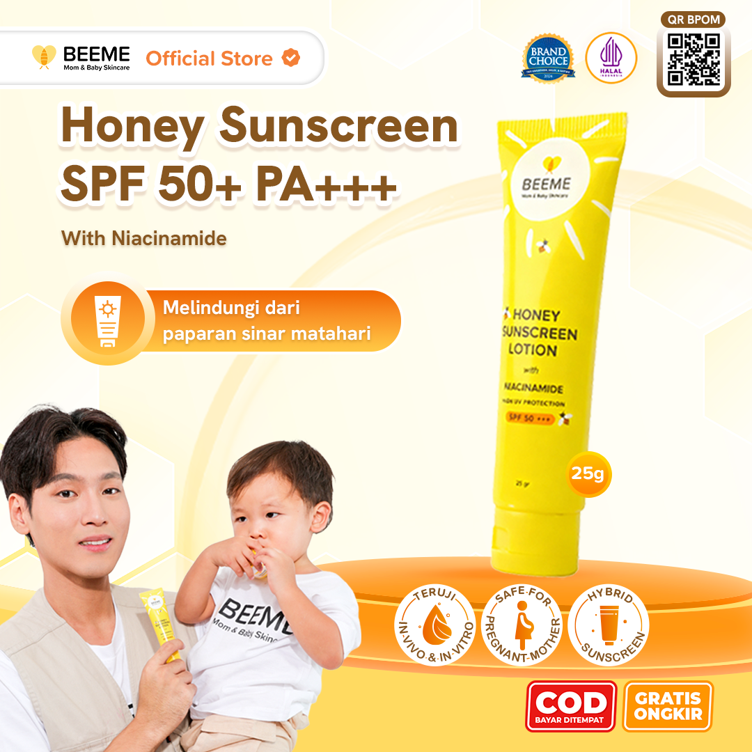 Beeme Honey Sunscreen Lotion SPF 50+++ 25g